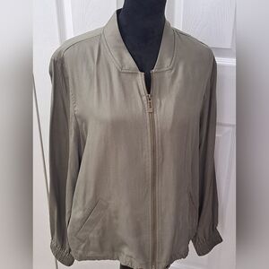Addition Elle Olive Green Zip Up Jacket    Size 1X